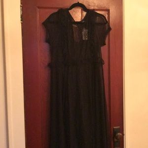 Black maxi dress